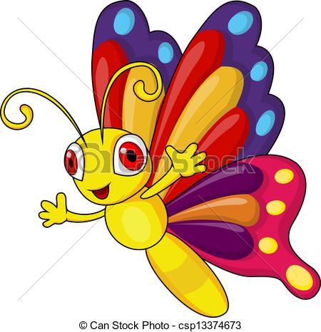 450x466 Butterfly Cartoon Clipart - Butterfly Cartoon Drawing