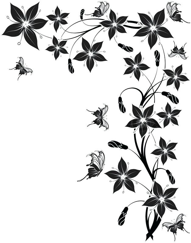 627x800 Butterfly Design - Butterfly Design Drawing