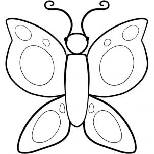 302x302 How To Draw How To Draw A Butterfly For Kids - Butterfly Drawing