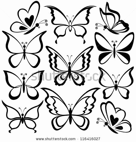 450x470 Butterfly Drawings Black And White New Awesome Coloring Pages - Butterfly Drawing Black And White
