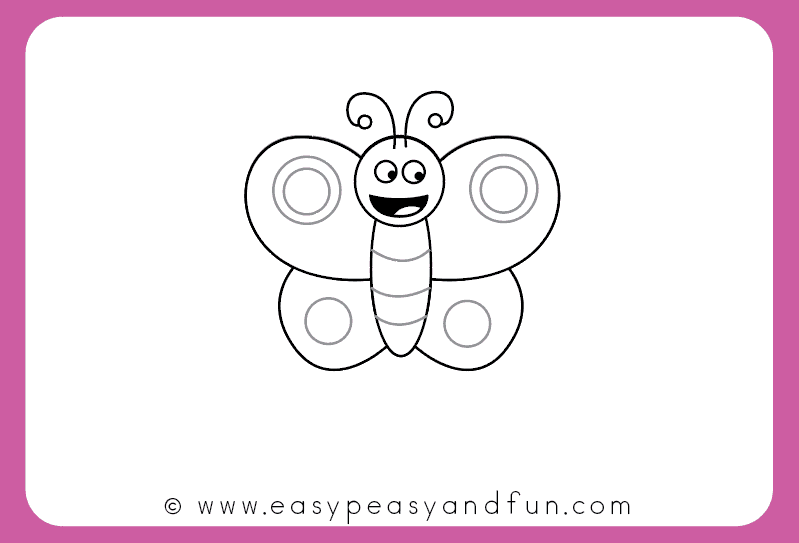 799x543 How To Draw A Butterfly Step - Butterfly Drawing Easy