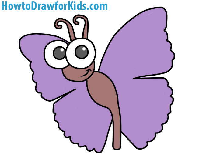 700x544 How To Draw A Butterfly For Kids How To Draw For Kids - Butterfly Drawing For Children