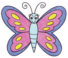 236x200 Best Butterfly Images Butterflies, Art For Kids, Art For Toddlers - Butterfly Drawing For Children