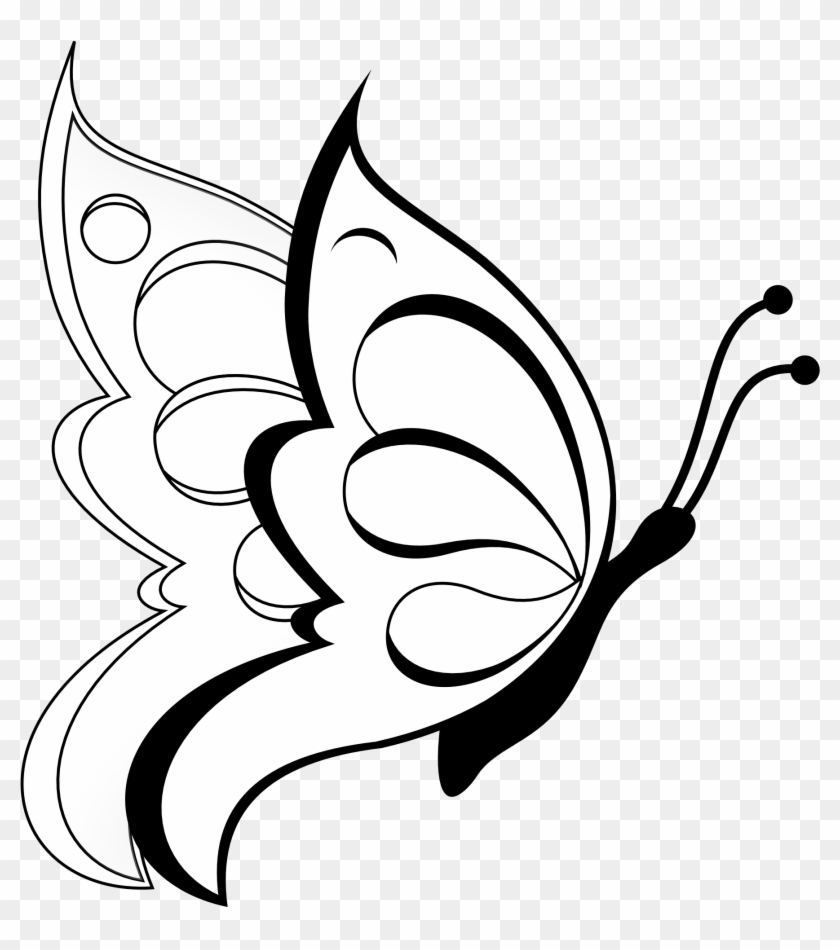 840x950 Splendid Butterfly Drawing For Kids Collection - Butterfly Drawing For Children