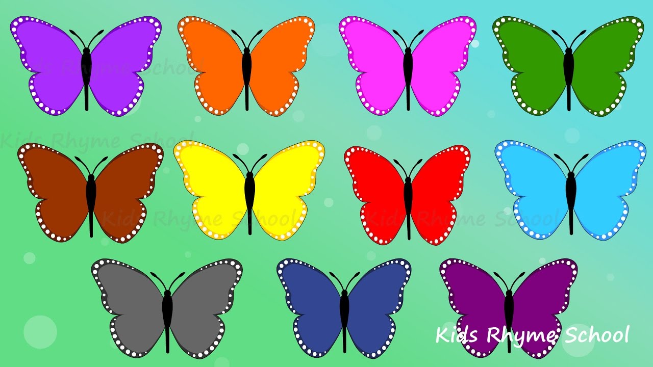 Бабочки для вырезания цветные маленькие