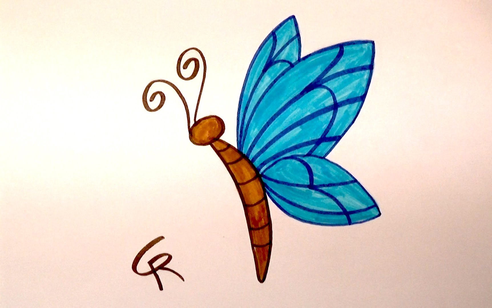 kids butterfly sketch