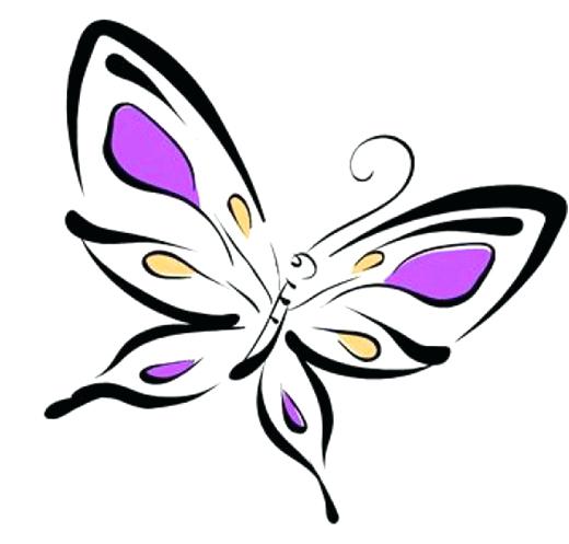 520x497 Butterfly Pictures For Drawing Competition How To Draw - Butterfly Drawing Images