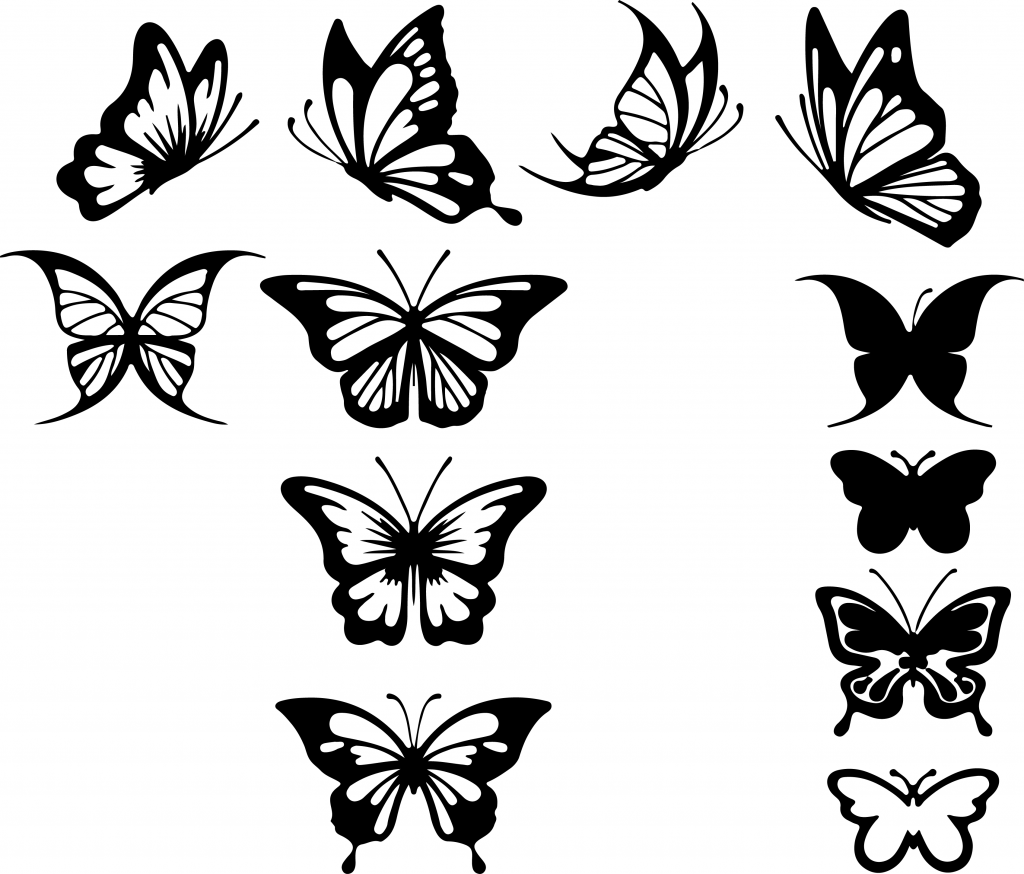 Butterfly Drawing Outline at PaintingValley.com | Explore collection of ...