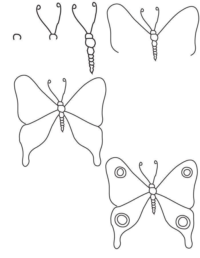 700x900 How To Draw A Butterfly Learn How To Draw A Butterfly - Butterfly Drawing Step By Step