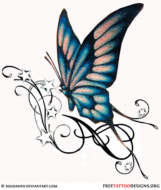 527x623 Butterfly Tattoo Drawing Tattoo Ideas - Butterfly Drawing Tattoo