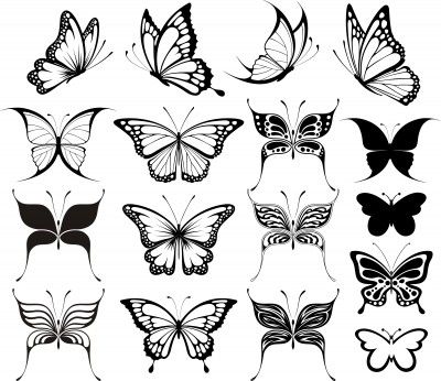 400x346 butterfly is a girly girly tattoo and can be made in many shapes - Butterfly Drawing Tattoo