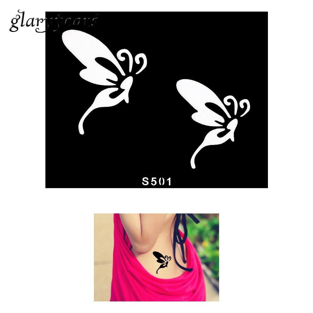 1000x1000 Wholesale Small Henna Tattoo Stencil Body Hands Art Butterfly - Butterfly Drawing Tattoo