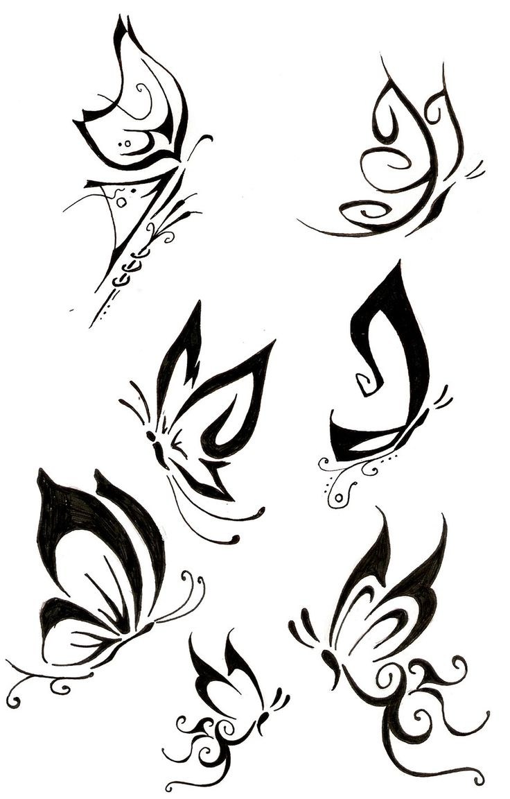 736x1152 Butterfly Tattoo Designs - Butterfly Drawing Tattoo