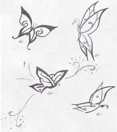 236x267 Best Butterfly Tattoo Drawings Images Butterfly Tattoos - Butterfly Drawing Tattoo