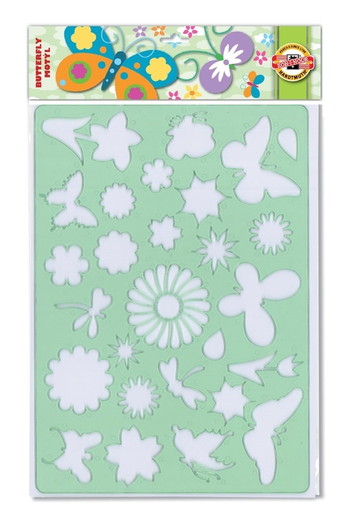 720x1066 hindustan trading company kohinoor drawing templates - Butterfly Drawing Template