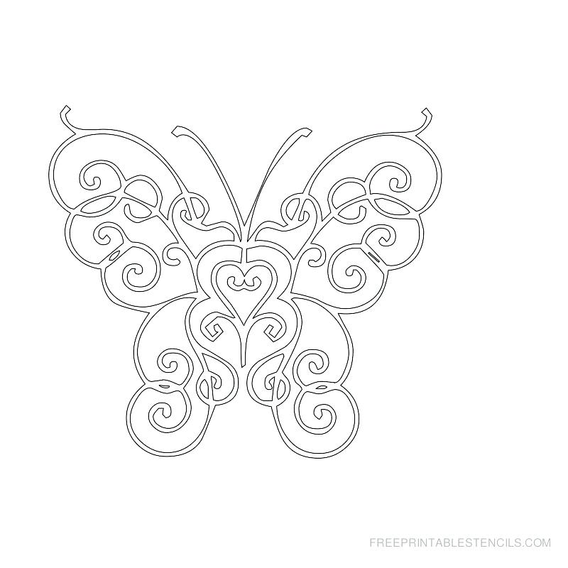 800x800 Butterfly Painting Template - Butterfly Drawing Template