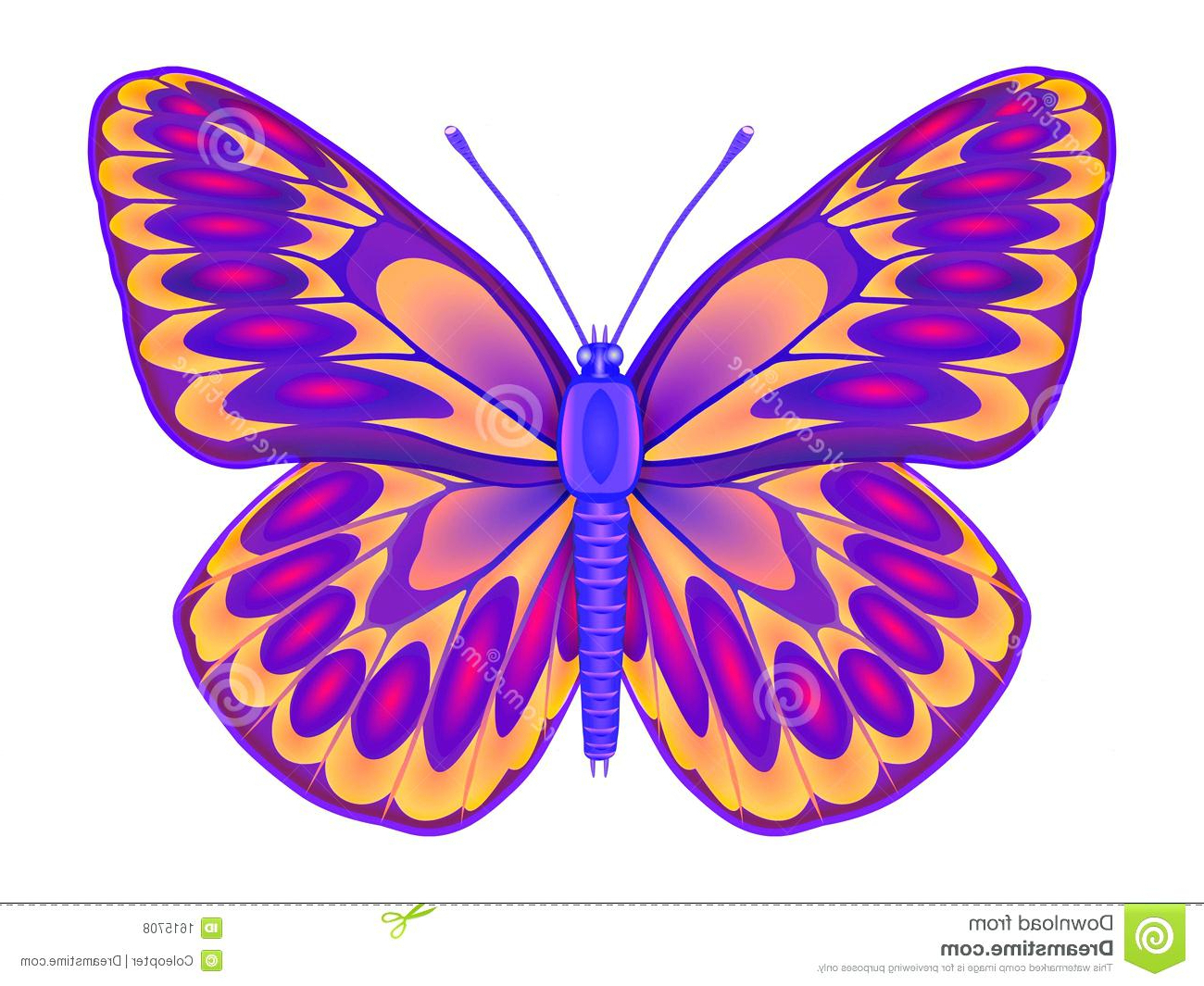 Бабочки для вырезания цветные детские