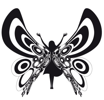 400x386 songs of mark cote butterfly girl - Butterfly Girl Drawing