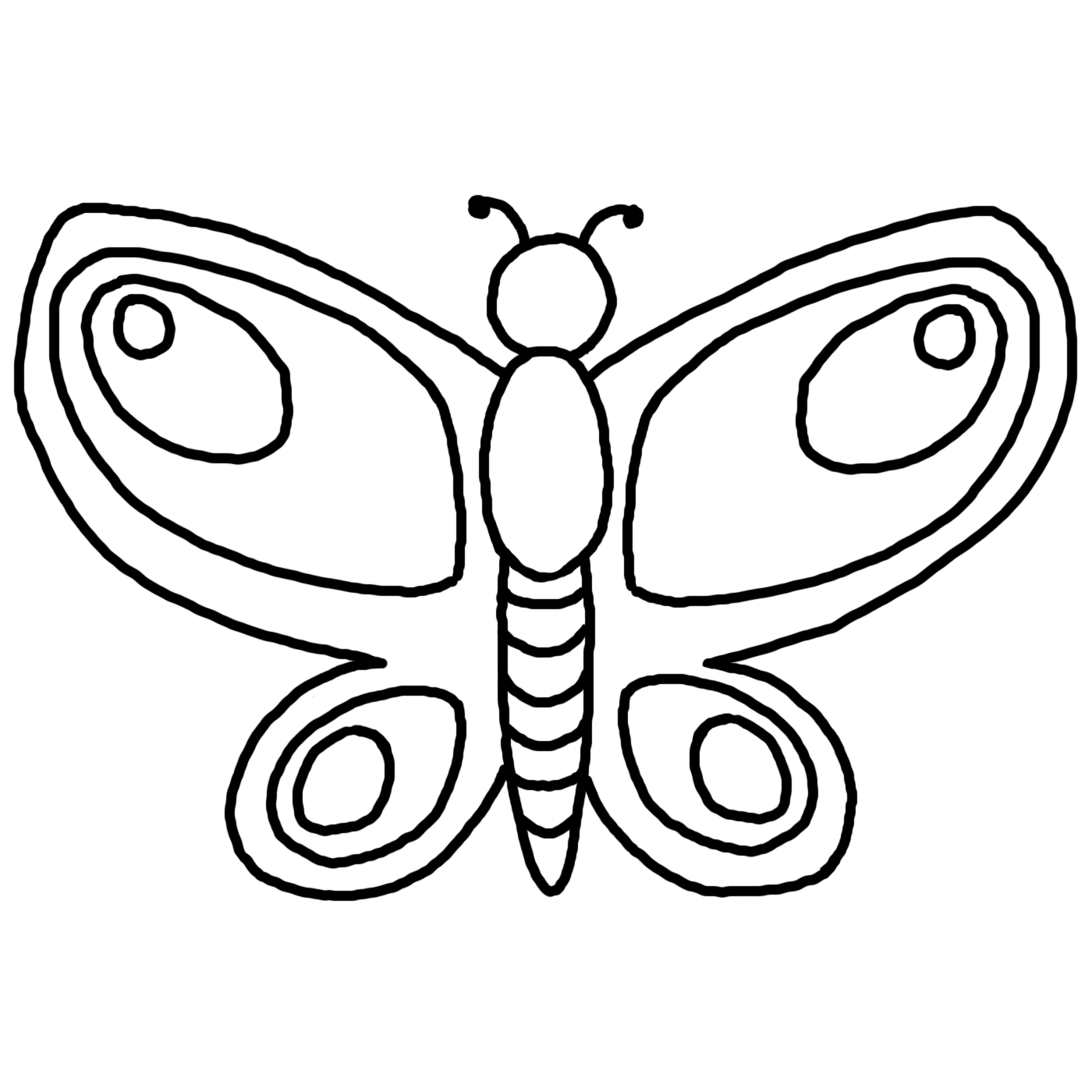 Butterfly Net Drawing