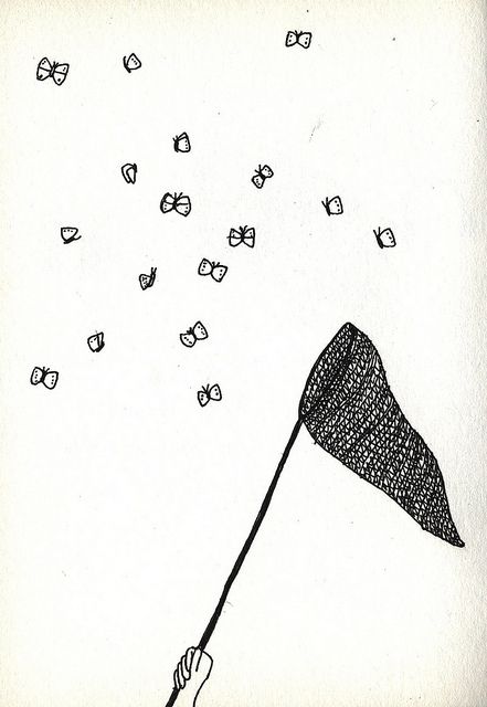 441x640 butterfly net art butterfly net, illustration art, butterfly - Butterfly Net Drawing