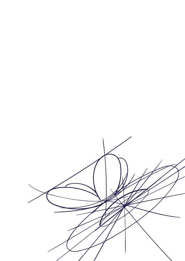 596x842 Learn How To Draw A Butterfly On A Flower - Butterfly Pics Drawing