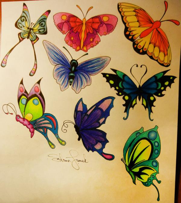 600x675 Amazing Butterfly Tattoo Designs Art And Design - Butterfly Tattoo Drawing
