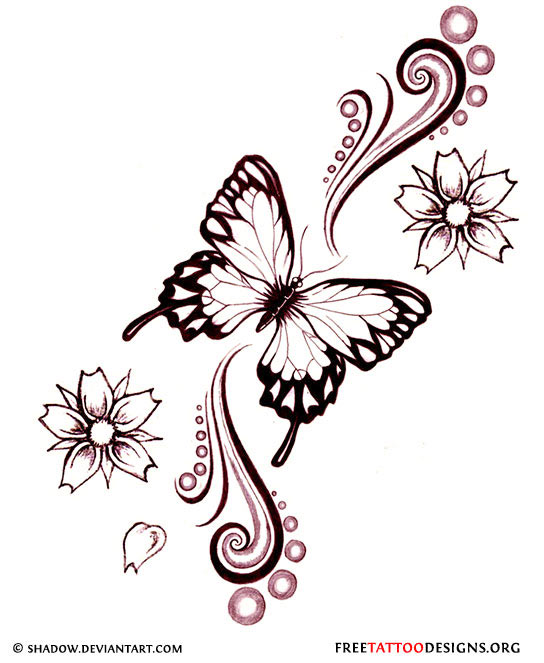 Beautiful Free Butterfly Tattoo Designs