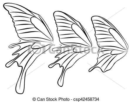 450x346 butterfly wings the wings of butterflies of different kinds - Butterfly Wings Drawing