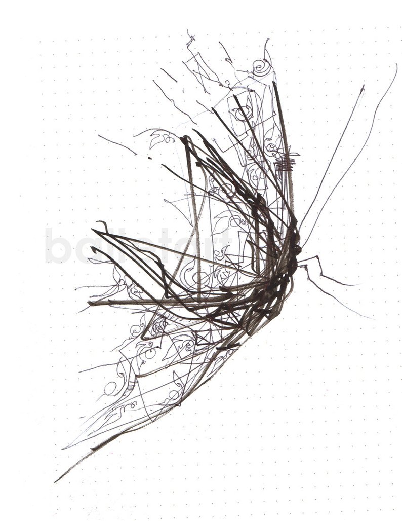 794x1028 Industrial Butterfly Wings Hand Drawing Artwork Art Etsy - Butterfly Wings Drawing