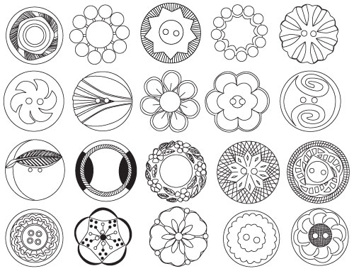 500x382 Drawing Buttons - Button Drawing