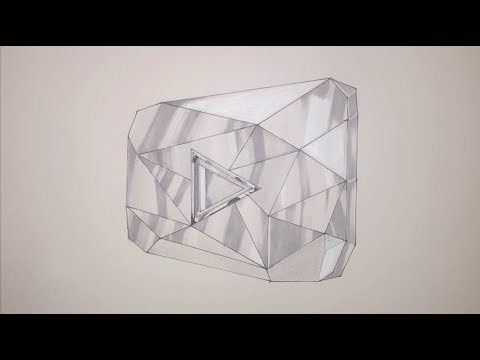 480x360 how to draw the youtube diamond play button step - Button Drawing