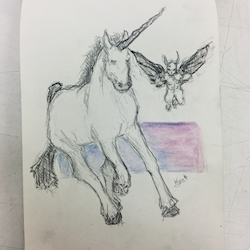 250x250 Buy Drawings Of A Unicorn A Coffee Ko - Buy Drawings