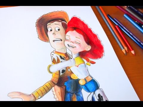480x360 Drawing Woody And Jessie Toy Story - Buzz And Woody Drawing