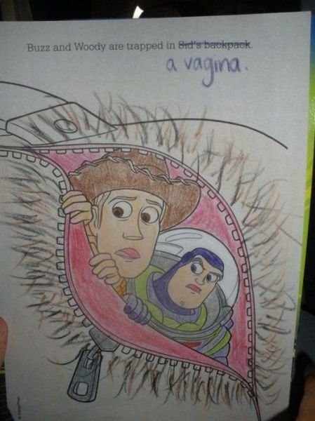 449x600 buzz and woody are trapped buzz and woody funny pictures - Buzz And Woody Drawing