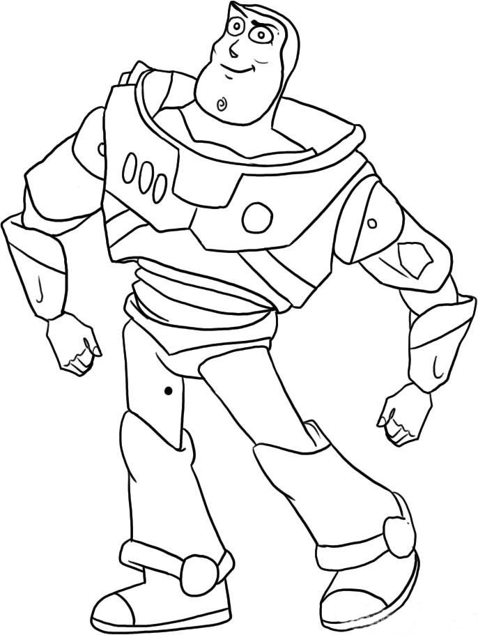 Buzz Lightyear And Sheriff Woody Coloring Page Toy Story Para