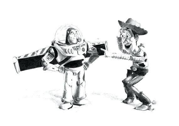 570x401 Coloring Pages For Girls Adults Quotes Online Mandala Original Toy - Buzz Lightyear And Woody Drawing