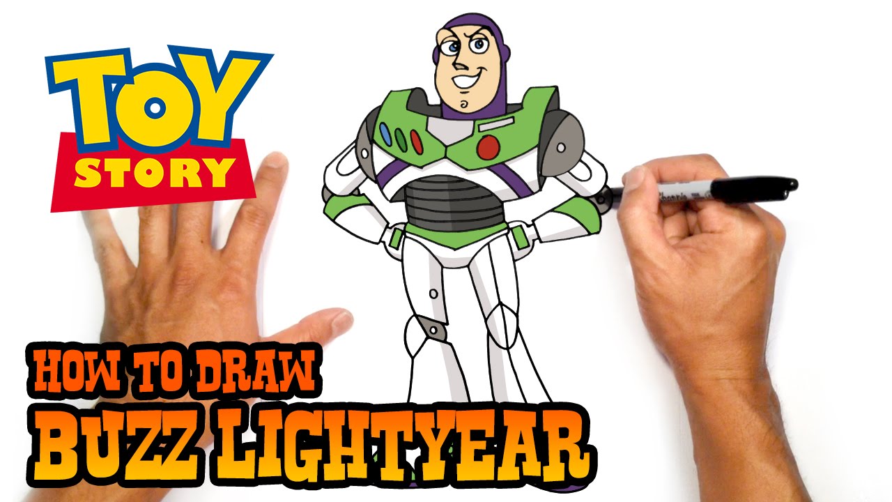1280x720 How To Draw Buzz Lightyear Toy Story - Buzz Lightyear And Woody Drawing