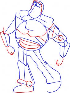 227x302 How To Draw How To Draw Buzz Lightyear From Toy Story - Buzz Lightyear And Woody Drawing