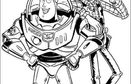 420x270 Buzz Lightyear Coloring Pages Or Woody And Buzz Coloring Pages - Buzz Lightyear And Woody Drawing