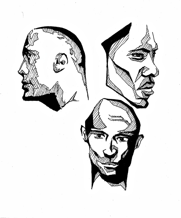 600x722 Bampw Drawings On Behance - Bw Drawing