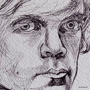 298x300 Game Of Thrones Tyrion Lannister Study Bampw Portrait Drawing Ink - Bw Drawing