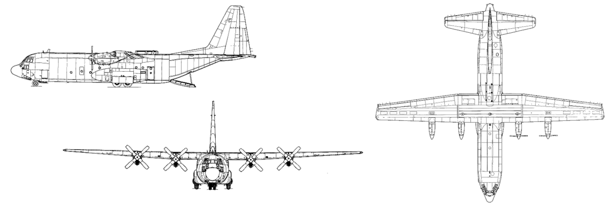 1200x400 C Spare Parts In Stock - C 130 Drawing