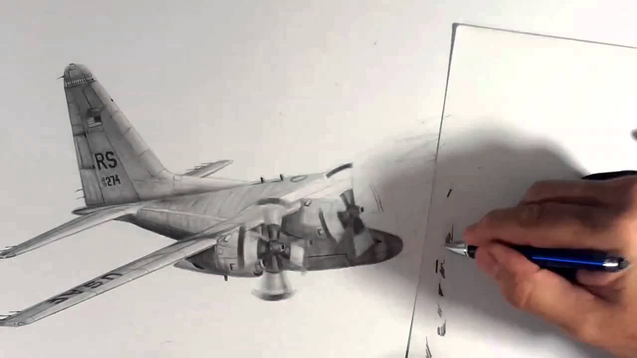 C 130 Drawing at PaintingValley.com | Explore collection of C 130 Drawing