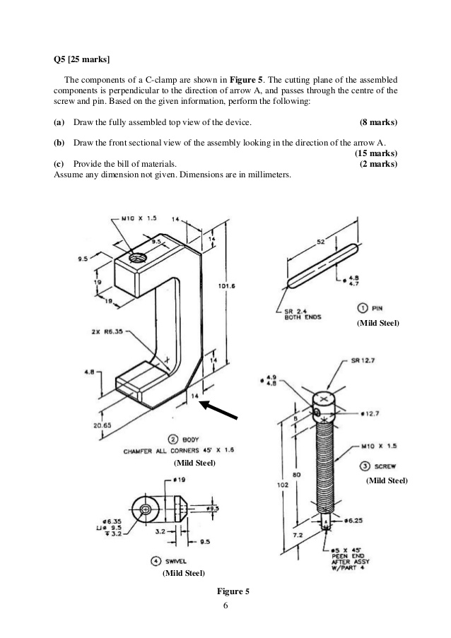 C Clamp Drawing at PaintingValley.com | Explore collection of C Clamp ...