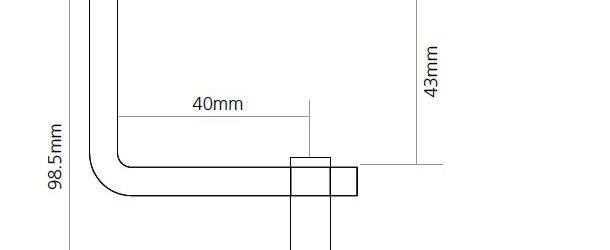 610x250 cygnus monitor arm c clamp dimensions - C Clamp Drawing