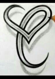 190x274 cute letter c drawing random tattoos, celtic tattoos, tattoo - C Drawing