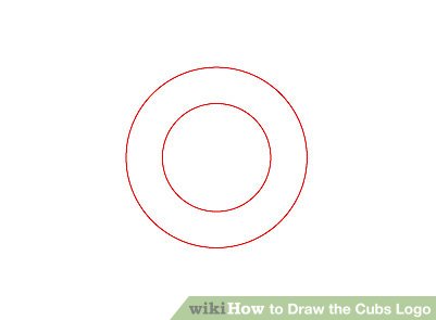 401x295 how to draw the cubs logo steps - C Drawing
