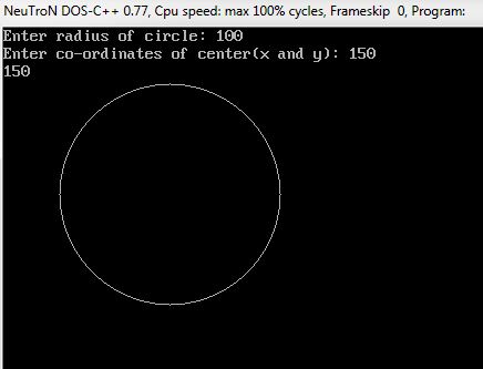 436x333 midpoint circle algorithm in c and c - C Drawing