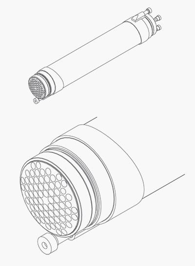 400x546 series tubular membrane modules pci membranes - C10 Drawing