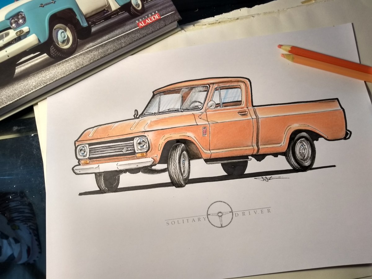 1200x900 Truck Fron Brazil - C10 Drawing